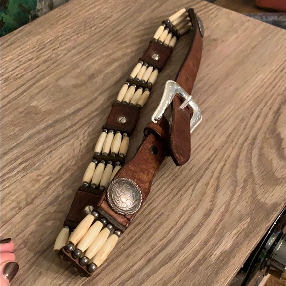 Small Concho Beaded Belt - Picture 3 of 4